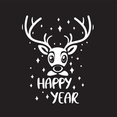 Winter Wonders: Vector Reindeer Delight in Festive Charm