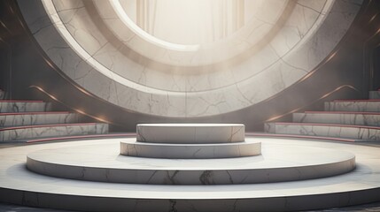Fototapeta premium 3d minimal scene podium for presentation your product background