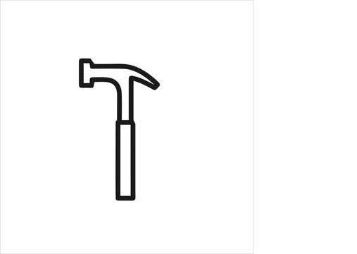 vector image of hammer