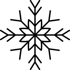 Christmas snowflake icon illustration 