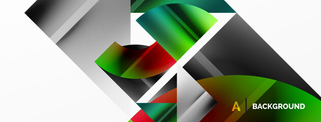 Creative minimal geometric abstract background
