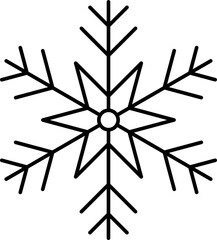 Christmas snowflake icon illustration
