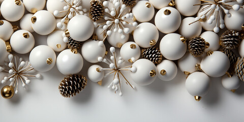white minimal christmas background with matte colors