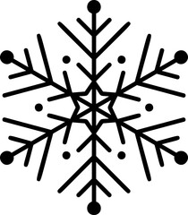 Christmas snowflake icon illustration