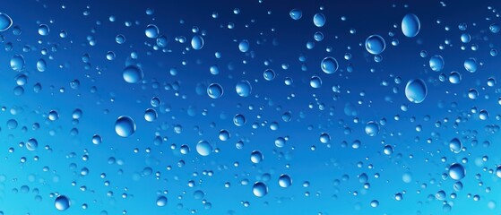 Abstract blue background with water drops