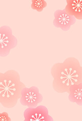 梅　春　和柄　背景