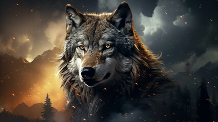 Wolf Concept Illustration