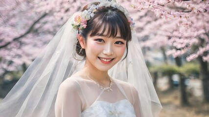 Asian Women wearing wedding clothes Background Very Cool