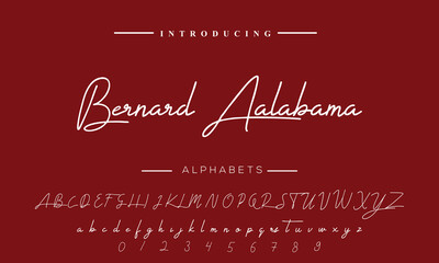 Signature Font Calligraphy Logotype Script Brush Font Type Font lettering handwritten
