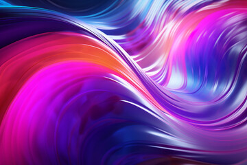 Neon wave background with created with generative ai