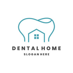dental home logo design vector graphic idea creative