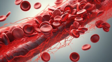 Closeup virus blood cells background.