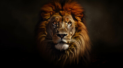 Fototapeta premium Lion Concept Illustration