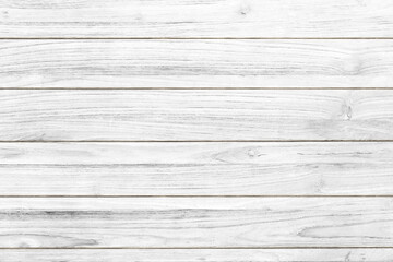 Naklejka premium White wooden texture flooring background