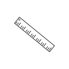 Obraz premium ruler logo icon