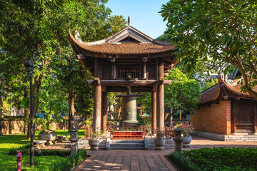 Bell of at the Temple of Literature in Hanoi, Vietnam