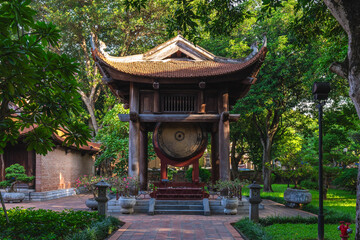 Drum house at the Temple of Literature in Hanoi, Vietnam