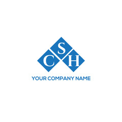 SCH letter logo design on white background. SCH creative initials letter logo concept. SCH letter design.
