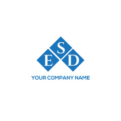 SED letter logo design on white background. SED creative initials letter logo concept. SED letter design.

