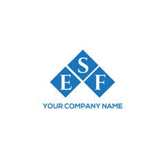 SEF letter logo design on white background. SEF creative initials letter logo concept. SEF letter design.
