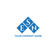 SEN letter logo design on white background. SEN creative initials letter logo concept. SEN letter design.  © designhill