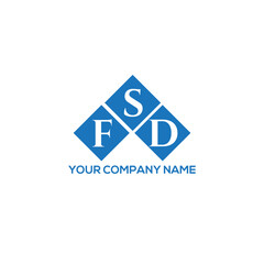 SFD letter logo design on white background. SFD creative initials letter logo concept. SFD letter design.
