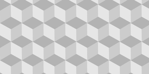 Abstract white cube triangle geometric square seamless background. Seamless blockchain technology pattern. Vector illustration pattern with blocks. Abstract geometric design print of cubes pattern.