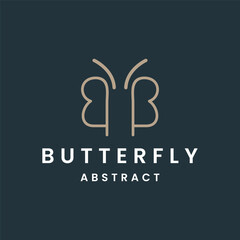 butterfly logo design vector graphic idea creative