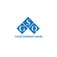 Fototapeta premium SGQ letter logo design on white background. SGQ creative initials letter logo concept. SGQ letter design. 