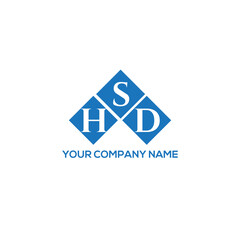 SHD letter logo design on white background. SHD creative initials letter logo concept. SHD letter design.

