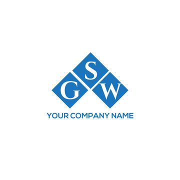 SGW letter logo design on white background. SGW creative initials letter logo concept. SGW letter design.
