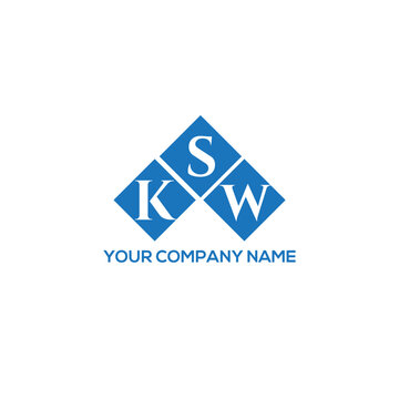 SKW letter logo design on white background. SKW creative initials letter logo concept. SKW letter design.
