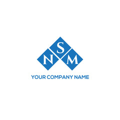 SNM letter logo design on white background. SNM creative initials letter logo concept. SNM letter design.
