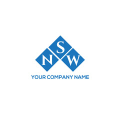 SNW letter logo design on white background. SNW creative initials letter logo concept. SNW letter design.
