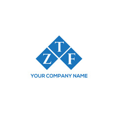 TZF letter logo design on white background. TZF creative initials letter logo concept. TZF letter design.
