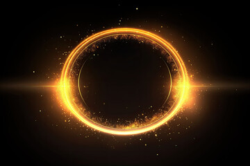 Abstract ring background with luminous swirling backdrop. Glowing spiral. The energy flow tunnel. shine round frame with light circles light effect. glowing cover. Space for your text