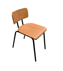 School chair isolated on white