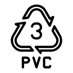 Polyvinyl Chloride line icon