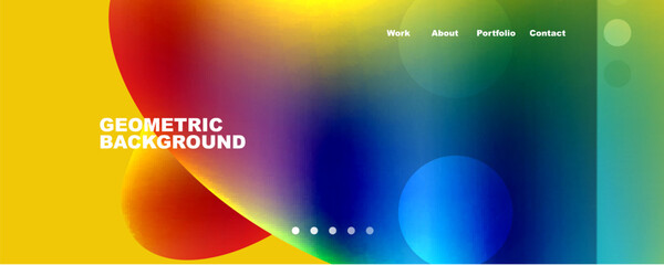 Circle, flowing shape composition geometric abstract background. Vector Illustration For Wallpaper, Banner, Background, Card, Book Illustration, landing page