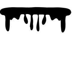 paint dripping​black​