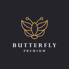 butterfly logo design vector graphic idea creative