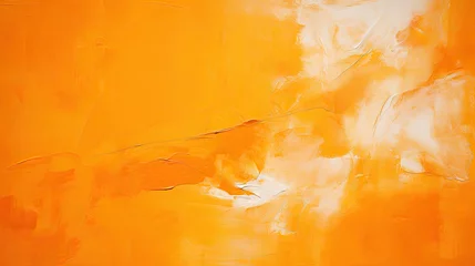 Foto op Plexiglas orange and yellow  vibrant color background. Saturated, warm colored acrylics on paper. Close up photo of hand painted abstract painting. © Planetz