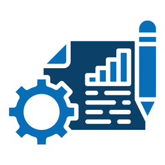 project management icon line vector illustration