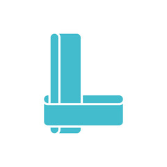 Monogram L design vector logo. Monogram initial letter mark L logo design. Monogram design vector logo. Monogram initial letter mark L logo design. Simple L monogram