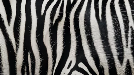 Poster Zebra fur background © Randall