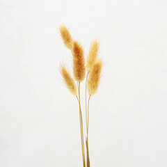 Studio's Photo of pampas Grass isolated on white background