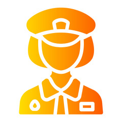 police Gradient icon