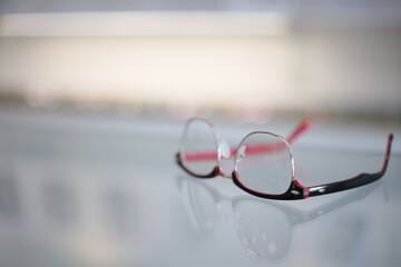 glasses on the table