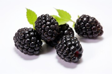 Fresh ripe juicy blackberries, sweet blackberries in a pile.