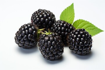 Fresh ripe juicy blackberries, sweet blackberries in a pile.